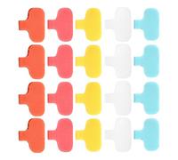 DAWCBVJQ Étiquettes de cordon,étiquettes de câble Tags,20X étiquettes pour l'étiquetage - Marqueurs de fils réutilisables, écriture sur l'identifiant de câble, couleurs assorties, organisation des