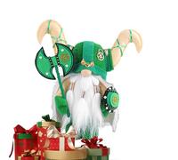 DAWCBVJQ , GNOME - GNOME en Peluche Chevalier,Tenant Une Hache et Un Bouclier Portant Une Cape, décor de Guerrier suédois médiéval Miniature pour Les décorations de Table d'étagère de Plateau à
