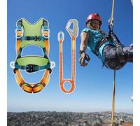 DAWCBVJQ Harnais De Sécurité, Cinq Points Pour, Équipement d'Escalade Ergonomique pour Chasse, Toiture, Sauvetage, Sécurité Industrielle, Travaux Arboricoles et Alpinisme