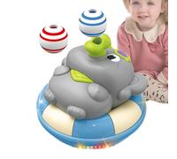 DAWCBVJQ Jouet Électrique pour | Boule Soufflante Lumineuse Éducative,Jeu Rotatif Interactif avec Design Grenouille et Éléphant pour Salon, Chambre, Jardin et Voyage