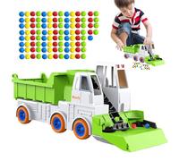 DAWCBVJQ Jouets De Camion De Construction | Billes À Balayer Interactives Éducatives - Jouets Véhicules à Friction Ensemble de Jeu | pour Développement Compétences Scolaires Jeu Maison Éducation