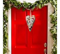 DAWCBVJQ Kit De Broderie Débutant Ornement de Noël en Forme de Cœur | Kit Initiation Broderie,Set Complet Artisanat pour Voyage Détente Loisir Créatif Décoration Murale Activité de Groupe