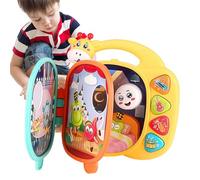 DAWCBVJQ Livre Sonore Enfant,Jouet Éducatif avec Sons et Lumières,Jouet d'apprentissage Précoce - pour Maison Crèche Voyage École Maternelle et Rituel du Coucher