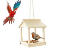 DAWCBVJQ Mangeoires pour Oiseaux Sauvages,Anti-écureuils en Bois Robuste,Mangeoire À Colibris sur Fenêtre Extérieure | pour L'Observation des Mésanges Chardonnerets Moineaux en