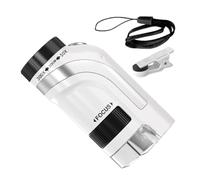 DAWCBVJQ Microscope Portable pour, Compact 50x-300x Microscope Numérique avec Lumière LED, Portable À Main De Poche, pour Garçons Et Filles Noël Nouvel an Anniversaire Environnement