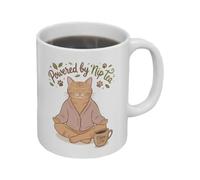 DAWCBVJQ Mug Chat - Tasse Céramique Originale 350ml,Tasse à Thé Design Méditation - Pour Le Travail, La Maison, Le Matin, La Fête, La Cuisine, Le Soir, Le Voyage Et La