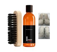 DAWCBVJQ Nettoyant pour Chaussures,Liquide Détachant 120 ML - Inclut une Brosse pour Nettoyer les Chaussures de Sport,Convient aux Taches sur Cuir, Tissu, Toile, Maille, Bottes et Sneakers de