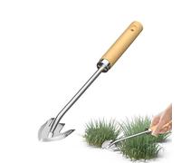 DAWCBVJQ Outil de désherbage en Acier Inoxydable - Outil de Jardinage à Double Tranchant Pratique pour chardons, Mauvaises Herbes, légumes, pelouse, Ferme