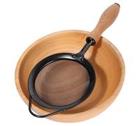 DAWCBVJQ Passoire avec manche - Tamiseur à mailles fines avec manche - Ustensile pour égoutter, rincer, pâtes, café, farine, thé, quinoa, œuf, riz
