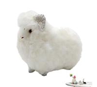 DAWCBVJQ Peluche Mouton | Agneau Réaliste en Peluche Jouet | Figurine Béton Originale - pour Maison Chambre Entrée Salon Bureau Appui De Fenêtre Intérieur Chambre À Coucher