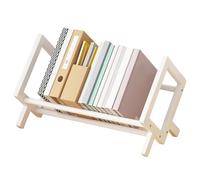 DAWCBVJQ Petite bibliothèque de bureau - 33 x 24,5 x 21 cm - Mini bibliothèque inclinable, petite bibliothèque de bureau autoportante - Organiseur pour bureau, étude, auberge