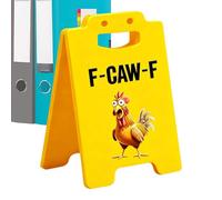 DAWCBVJQ Plaques De Bureau Drôles,Ornement De Table Nouveauté,Pancarte Originale en Acrylique Motif Poulet pour Table - pour Hôtel Appartement Dortoir Tables De Réunion Stations De Travail Comptoir