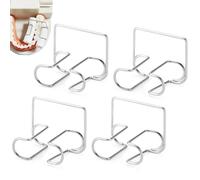 DAWCBVJQ Porte-Rouleau De Coton Dentaire - Clip En Acier Inoxydable Pour Outils 4 Pièces,Fournitures Pour Soins Dentaires,Pour Le Nettoyage Les Soins Aux Patients L Obturation Des Caries Et Les