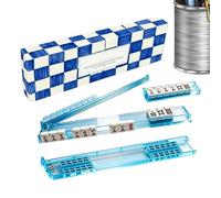 DAWCBVJQ Porte-tuiles avec poussoirs,Support pour tuiles magnétique en Acrylique Style écaille de Tortue - Poussoir,pour Jeu, Voyages, Maison, débutants, entraînement, Billard