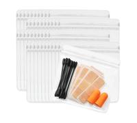 DAWCBVJQ Sachets à bijoux en PVC 100 sachets zip transparents refermables