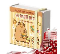 DAWCBVJQ Set d'Aquarelle de Poche - Mignon 12 Grilles Dessin Animé Portable Outils De Peinture | Set De Peinture À L'Eau De Poche - Pour Voyage Maison Artisanat Maquillage Voiture Bureau Studio