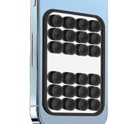 DAWCBVJQ Support de téléphone portable à base d'aspiration double face | Poignée d'aspiration en silicone avec miroir | Pour bureau, voiture, mur, douche | Hommes et femmes en déplacement