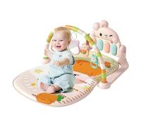 DAWCBVJQ Tapis de jeu pour bébé - 54 x 75 x 43 cm - Tapis d'éveil avec arche de jeu - Avec remorque - Tapis d'éveil avec lumières - Jouet éducatif pour nouveau-né