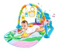 DAWCBVJQ Tapis de jeu pour bébé, 72 x 40 x 47 cm, tapis d'éveil avec arche de jeu, tapis de jeu pour tout-petits, avec remorque, tapis d'éveil avec lumières et son, jouet éducatif pour nouveau-né