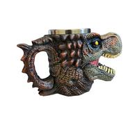 DAWCBVJQ Tasse à café | Tasse à café motif dinosaure | Récipient de boisson toute l'année Objet de collection pour eau chaude froide et froide au chocolat, thé, bière, hôtel, camping, maison, dortoir