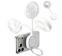 DAWCBVJQ Ventilateur Magnétique Smartphone - Refroidisseur Portable Support Smartphone - Ventilateur refroidissant personnel portable à main,Pour Femmes Hommes Voyage Plage Pique-Nique Extérieur
