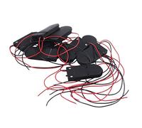 Daweglop 10 pcs Interrupteur On/Off 2 x 3V CR2032 Support de batterie Piles de bouton pour LED