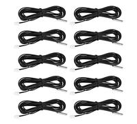 Daweglop 10X 2M NTC Capteur de Température Thermistance Câble Sonde A d'eau 10K 1% 3950 Noir