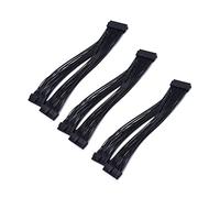 Daweglop 3 x ATX 24 1 2 ports Source d'alimentation Câble d'extension PSU femelle Splitter 24 broches Câble d'extension