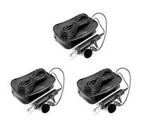 Daweglop 3 x Microphone de 6,5 mm Microphone pour Saxophone Violon Instrument Musical Écologique Lavalier Lapel