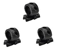 Daweglop 3X Support Monture de Serrage pour Lampe de Poche A Declenchement Casque Universel (Fast, Mich, IBH, Etc. avec Le Casque de Rail) Diametre de 2.5cm Noir