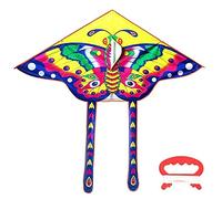 Daweglop Cerf- Coloré Longue Queue en Cerfs-Volants ExtéRieurs Volants pour Enfants Enfants Cerf- Surf avec Ligne de Cerf- 50M de Haute Qualité