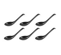 Daweglop Cuillères à Soupe, 6 Pièces Cuillères de Style Japonais Cuillères de Riz Créatives Cuillères à Soupe Asiatique Chine Se charger pour Restaurants