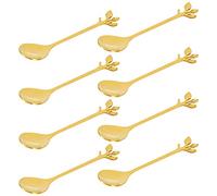 Daweglop Glace Thé Cuillères à dessert Rétro Petite Espresso Cuillères Couverts Vaisselle de Cuisine 1 de 8 Pièces