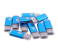 Daweglop Lot de 10 clés USB 2.0 128 Mo Bleu
