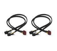 Daweglop Lot de 2 câbles d'alimentation double PCI-E de 12 A (6 + 2) pour PSU modulaire