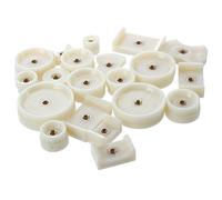 Daweglop Lot de 20 Matrices de pour Presse à Kit de RéParation de Montres Rondes et Rectangulaires