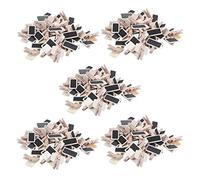 Daweglop Lot de 250 mini tableaux noirs rectangulaires pour cartes à clip