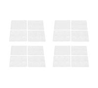 Daweglop Lot de 96 amortisseurs de tambours silencieux non toxiques pour le contrôle de la tonalité des tambours (transparent)