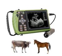 DAWEI Appareil à ultrasons vétérinaires rectal et convexe à double usage avec une seule sonde pour bovins et chevaux, scanner portable pour la grossesse et l'examen de la reproduction