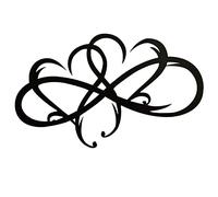 DAWENHA Décor de Mur en Acier de Coeur Personnalisé Art Décor Signe De Mur D'amour D'art Coeur Decoration Murale Fer Sculptures Metal pour Le Salon de La Chambre À Coucher Maison Moderne