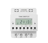 Dawesncy Minuterie numérique programmable hebdomadaire 60 A, 80 A, 100 A, 220 V, 7 Jours, avec Relais et Montage sur Rail DIN (100 A)(100A)