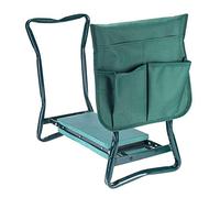 Dawesncy Repose-genoux pliable - Banc épais en mousse EVA - Tuyau en acier robuste - Outils de jardin pratiques - Repose-genoux et siège avec sac à outils - Idéal pour le jardinage