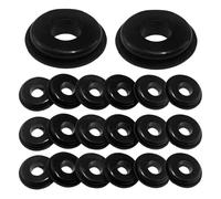 dawfall Glad Lot de 20 joints à main en caoutchouc pour semi-camions, remorques, freins à air (noir)