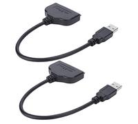 DAWH Câble USB 3.0 vers SATA 2.5, convertisseur SATA vers USB Facile à Transporter Compatible avec Plusieurs systèmes d'exploitation pour Ordinateur