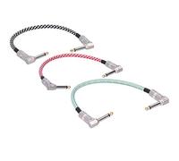 DAWH Câbles de pédale d'effet de Guitare, Facteur de sécurité élevé 32 X 4 X 1 cm câble de raccordement de Guitare Conception Professionnelle pour Accessoires de Guitare