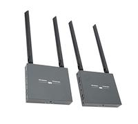 DAWH Extension WiFi, Télécommande IR Kit émetteur et Récepteur d'interface Multimédia HD H.264 100-240V 1920x1080P pour TV pour l'enseignement de Réunion (Prise UE)