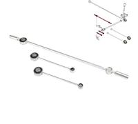 DawlQawwi biellette boite de vitesse 206 Kit Tringlerie de Vitesse Compatibilité 206/207 & C2 - Codes OE : 2454F2 2454G5 245282 245291