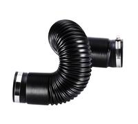 DawlQawwi durite admission air,Pièces de voiture universelles de tuyau de tuyau d'admission d'air flexible de voiture,noir (76mm avec Pince de Montage)