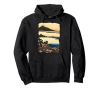 Dawn at Isawa Hokusai Art Japonais rétro Vintage Sweat à Capuche