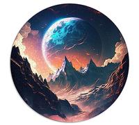 Dawn of Planet Paysage Adultes Puzzles 1000 pièces Puzzles circulaires Puzzle Carton recyclé 67,5x67,5 cm
